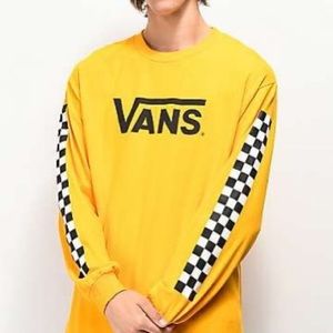 Vans Classic Checkered Gold Long Sleeve T-Shirt